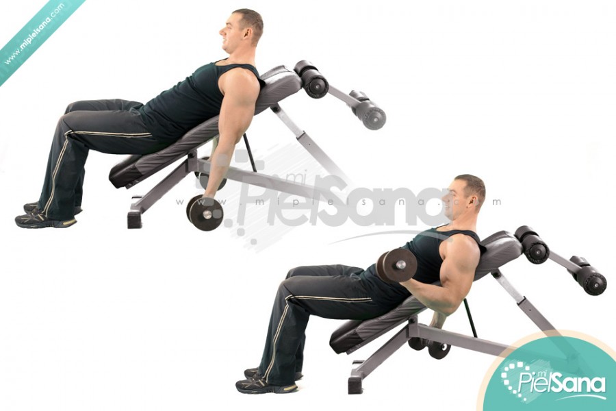 Alternate Incline Dumbbell Curl