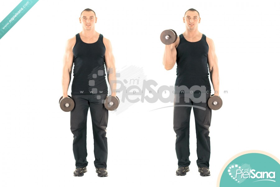 Alternate Standing Hammer Curl