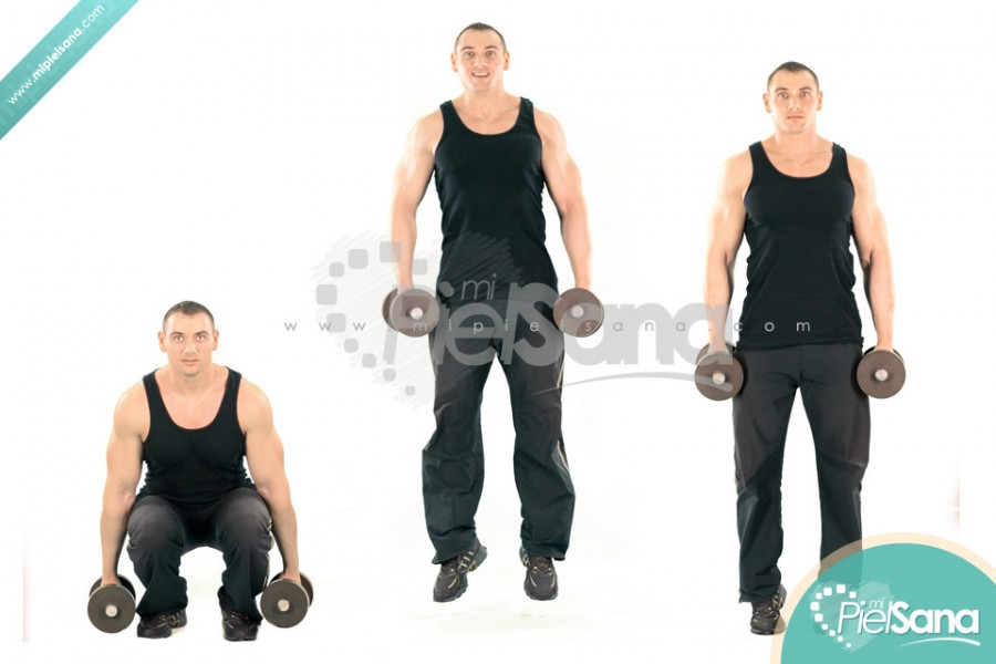 Dumbbell Jumping Squat