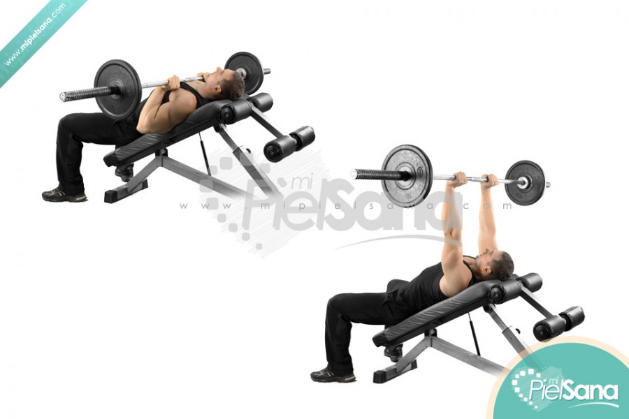 Incline Close Grip Bench Press