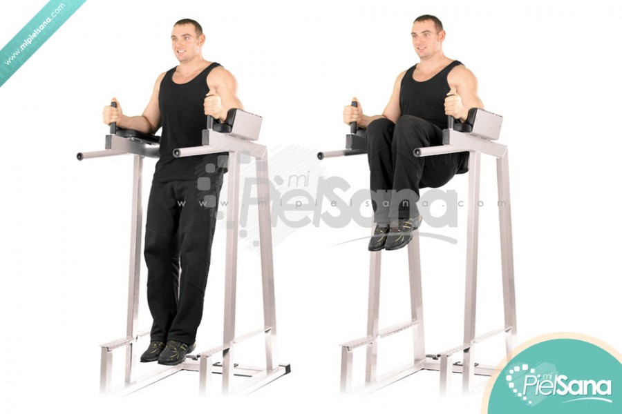 Roman Chair Knee Raise