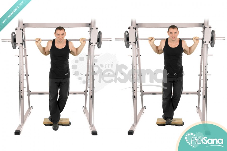Smith Machine One Leg Toe Raise