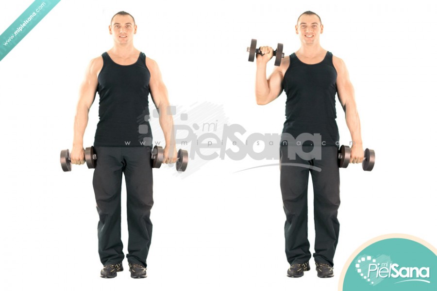 Standing Alternate Dumbbell Reverse Curl