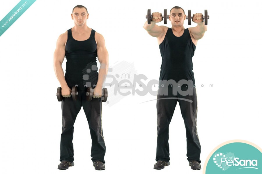 Standing Dumbbell Front Raise