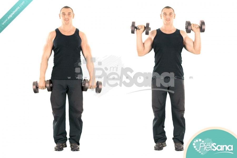 Standing Dumbbell Reverse Curl