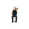 One Arm Seated Dumbbell Front Raise