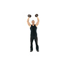 Standing Palms In Dumbbell Press