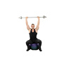 Exercise Ball Barbell Press