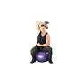 Exercise Ball One Arm Dumbbell Extension